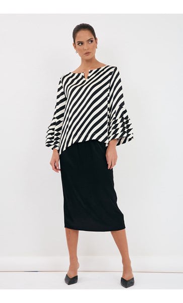 Etta Stripe Satin top