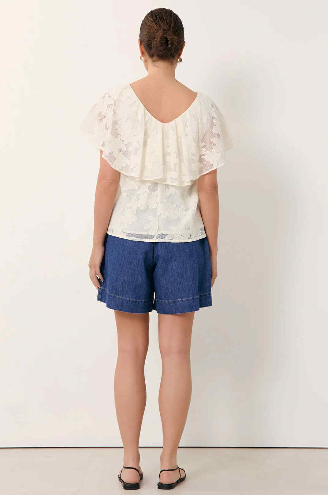 Mirra Frill Lace Top
