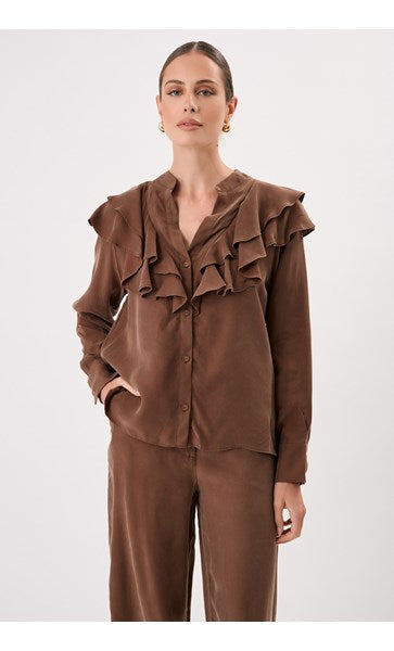 Micky Blouse Chocolate