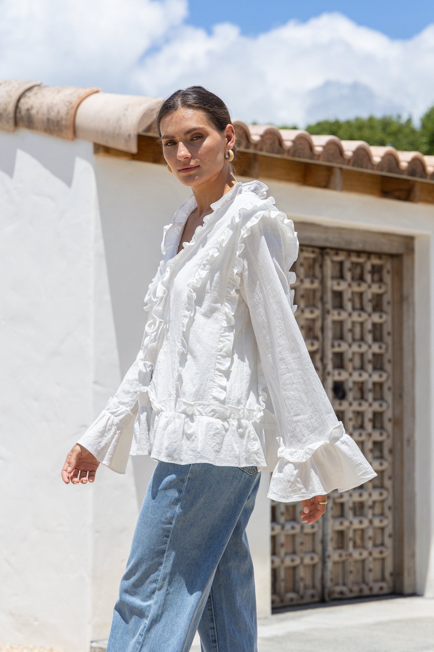 Ellie Top White