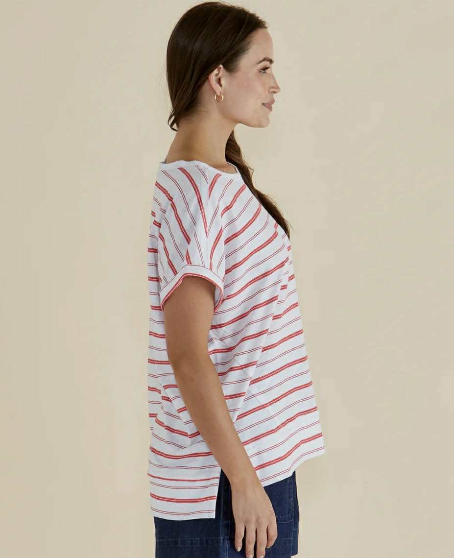 Shirley T-Shirt - Red Stripe