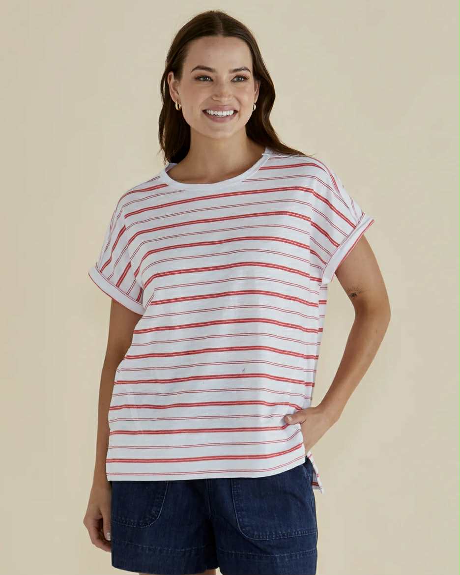 Shirley T-Shirt - Red Stripe