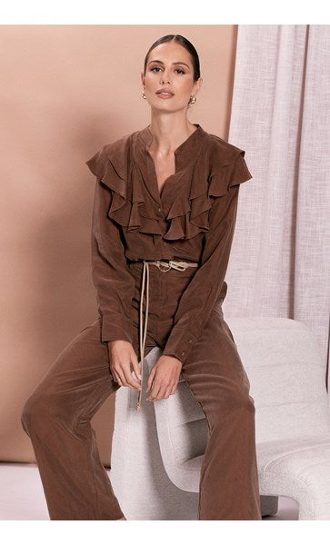 Micky Blouse Chocolate