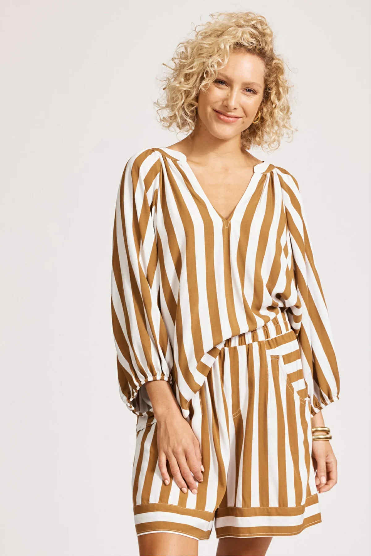 Treville stripe blouse