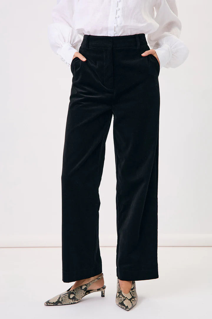 Lulu Velvet Black Pant