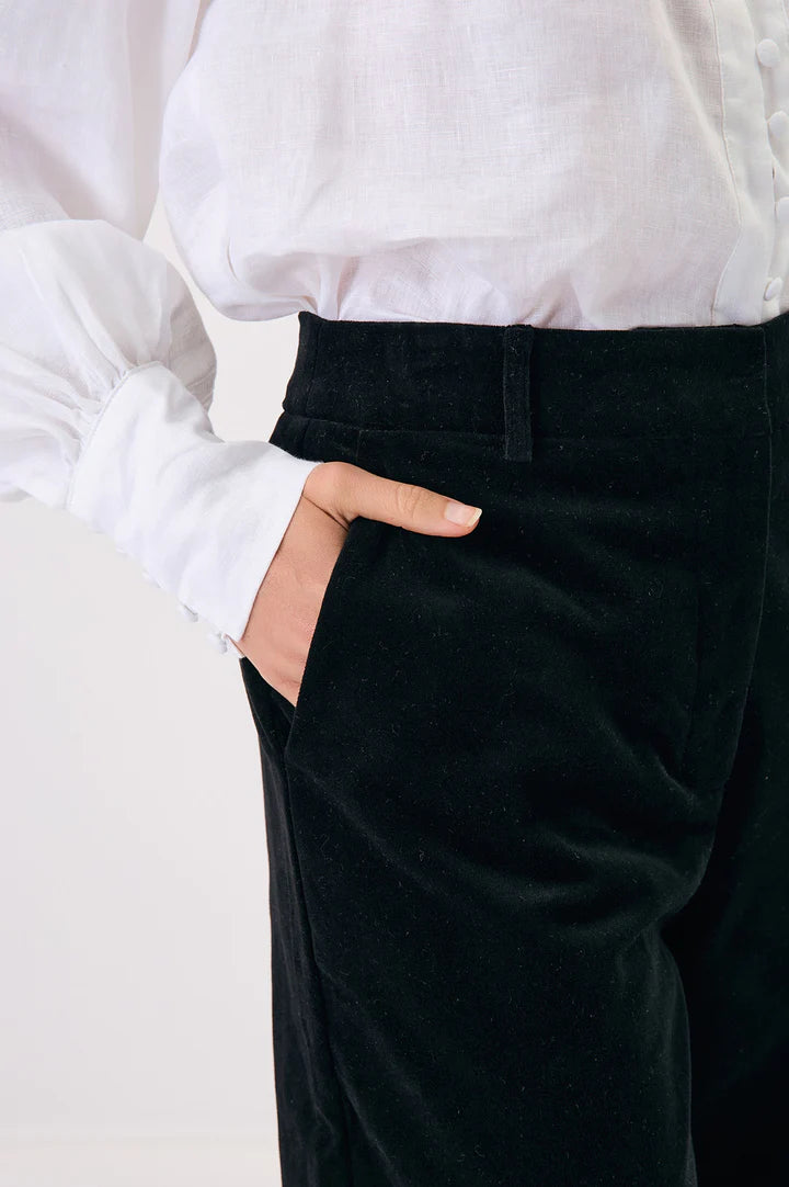 Lulu Velvet Black Pant