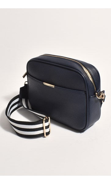 Bianca Bag - Navy with striped strap