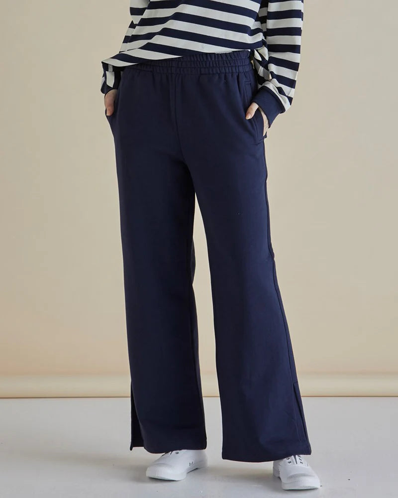 Navy Stripe Easy Crew Sweat