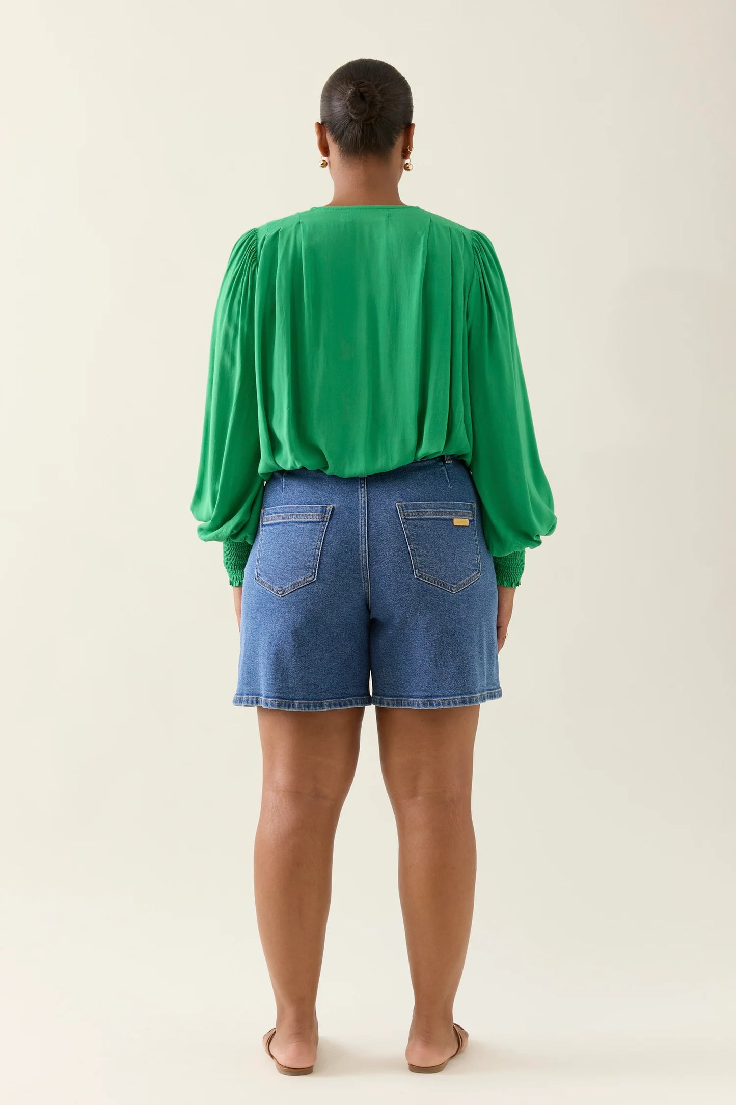 Online Crop Top Green