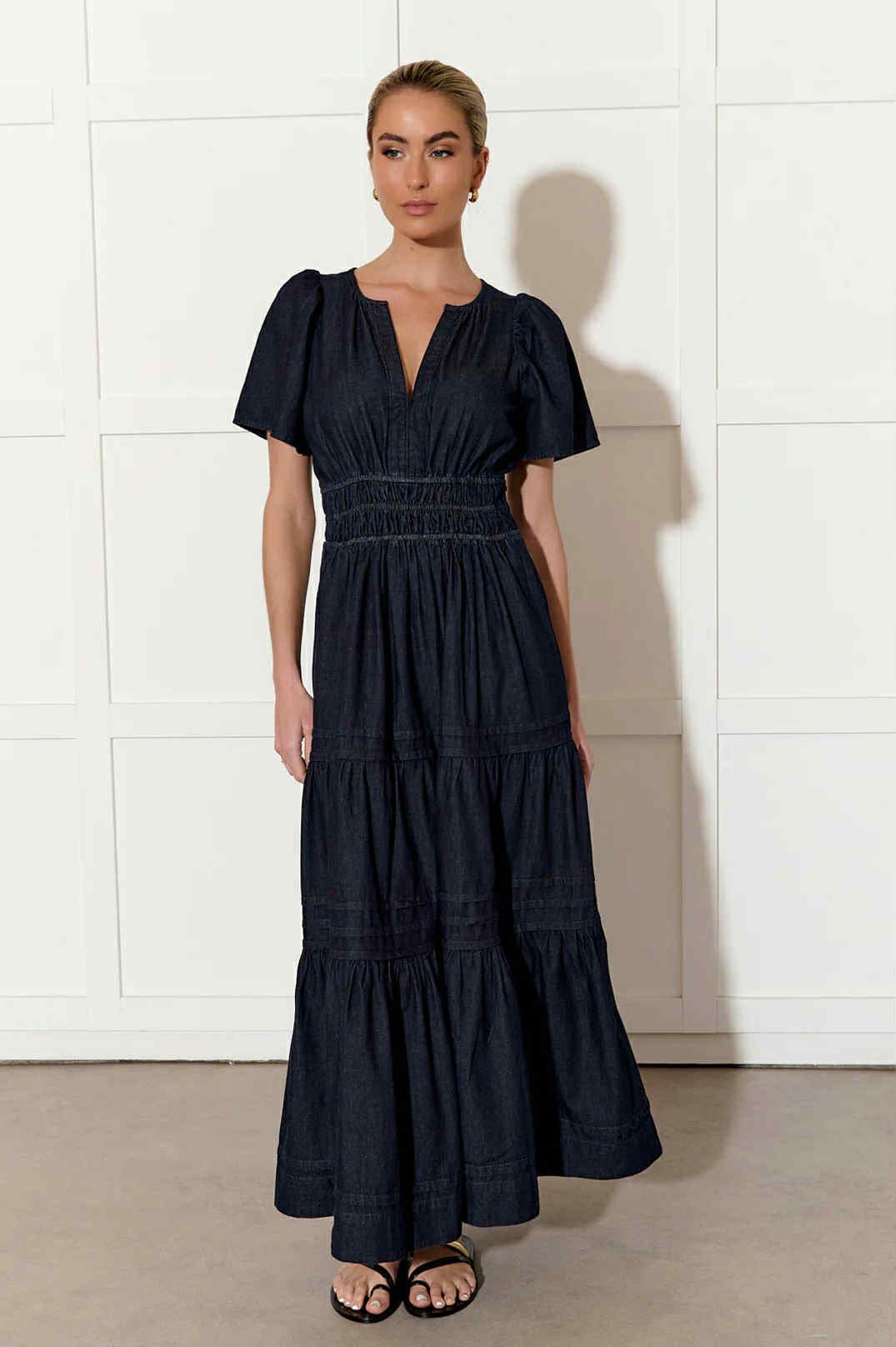 Eliana Denim Dress - Maxi