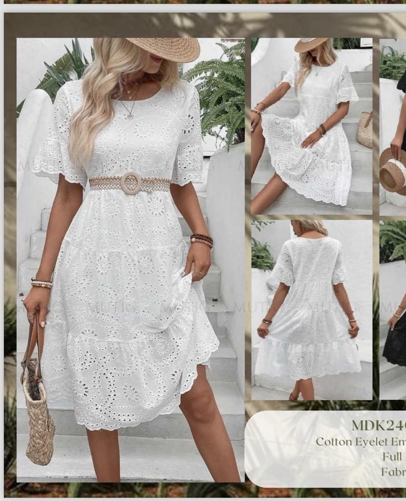 Sally Dress - White