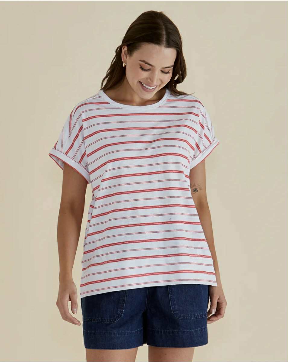 Shirley T-Shirt - Red Stripe