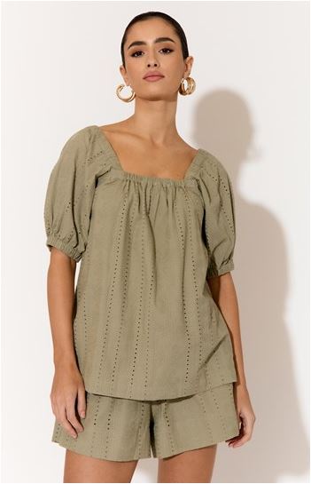 Selene Top - Khaki