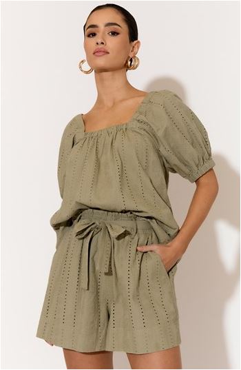 Selene Top - Khaki