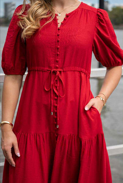 Sally Maxi Dress Red