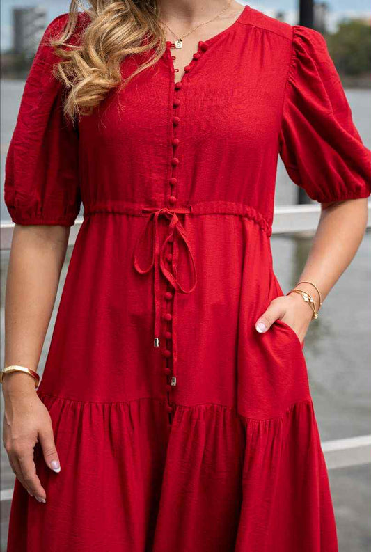 Sally Maxi Dress Red