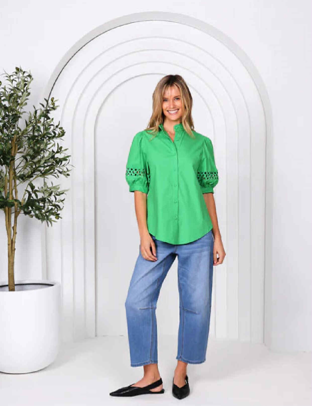 Grace Blouse - Green