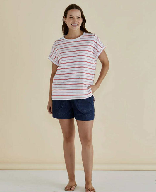 Shirley T-Shirt - Red Stripe