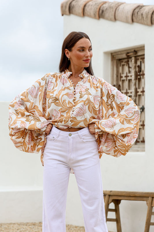 Zara Shirt Peaches