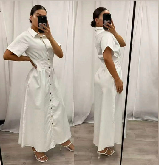 Madeline dress-White