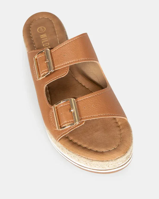 Barcelona Slide- Tan