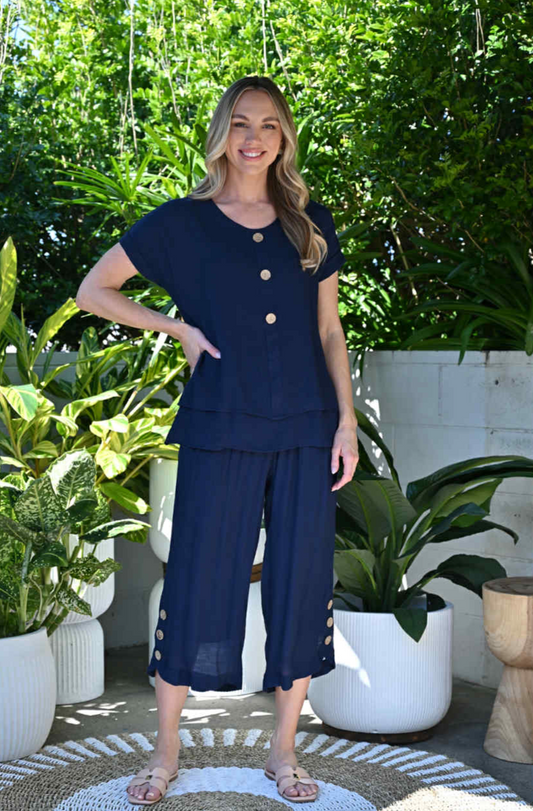 Carley Top - Navy