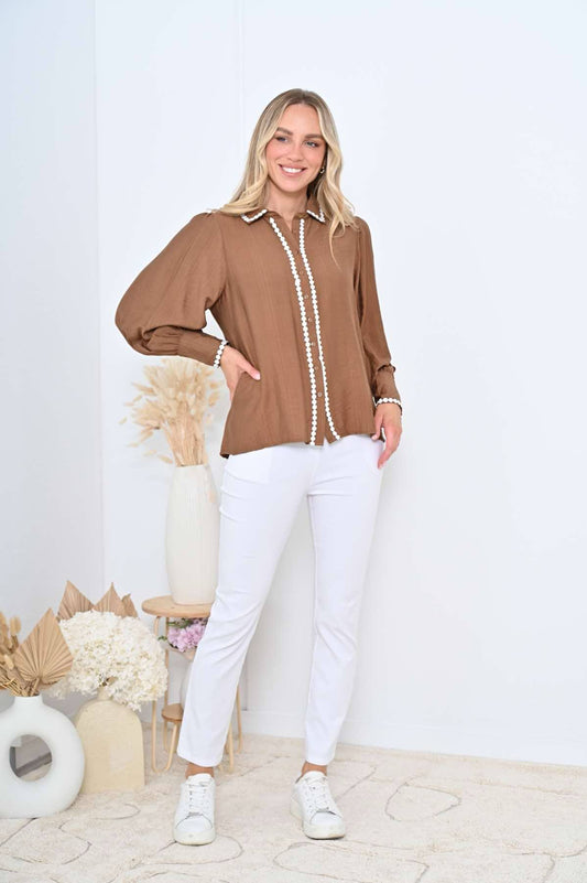 Monty Shirt- Tan