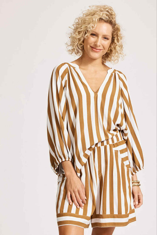 Treville stripe blouse