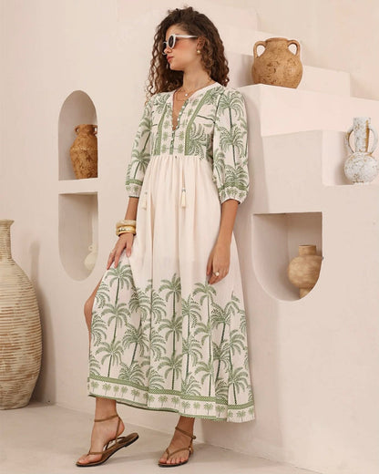 Palms Dress-Maxi