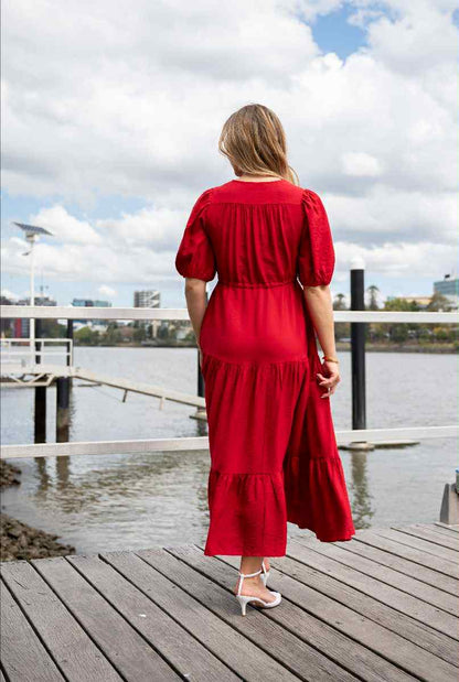 Sally Maxi Dress Red
