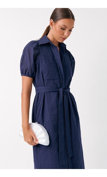 Ari Broderie Anglaise Shirt Dress