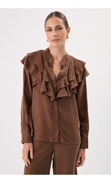Micky Blouse Chocolate