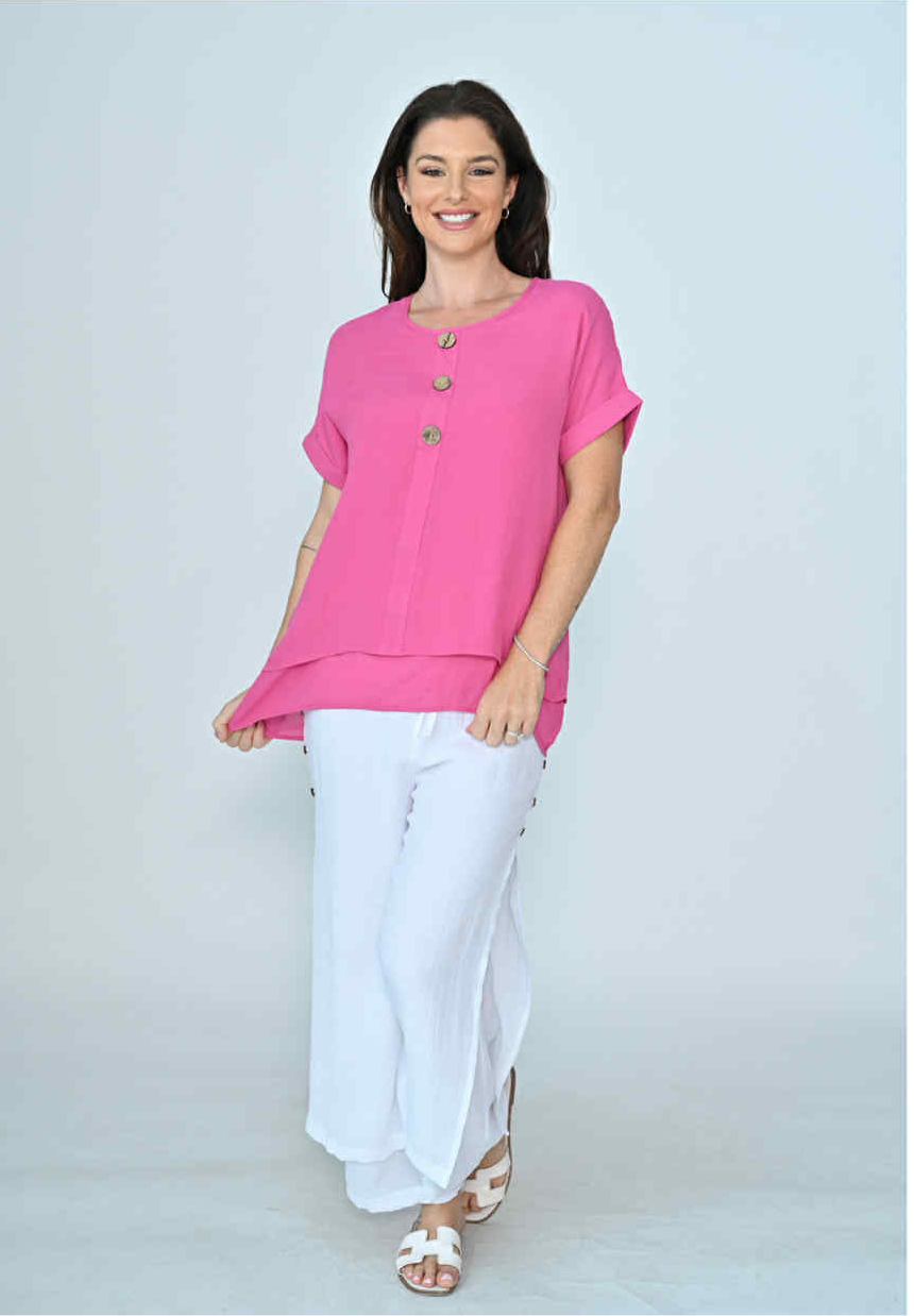 Carley Top - Hot Pink