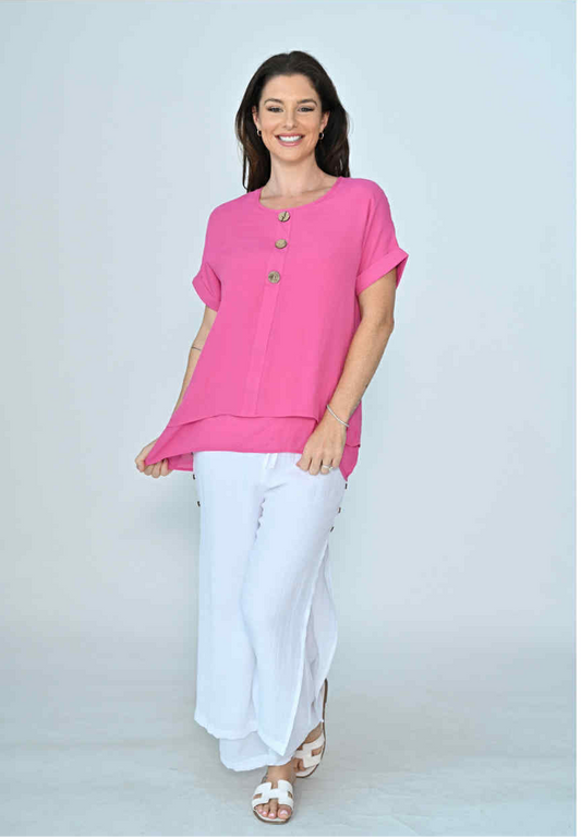 Carley Top - Hot Pink