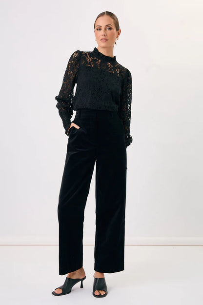 Olivia Lace Top - Black