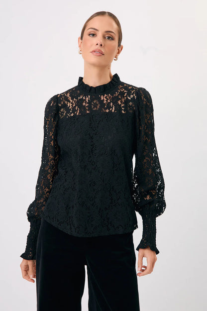 Olivia Lace Top - Black