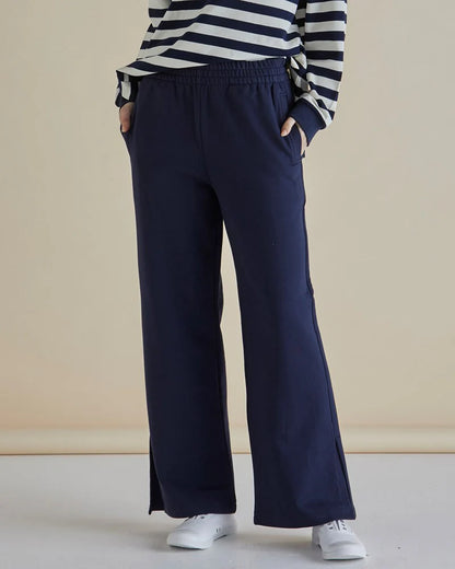 Navy Stripe Easy Crew Sweat