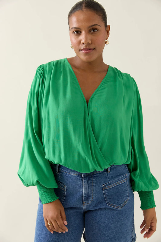 Online Crop Top Green