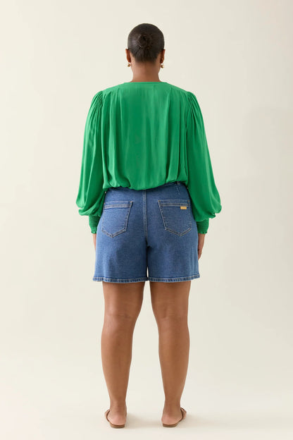Online Crop Top Green
