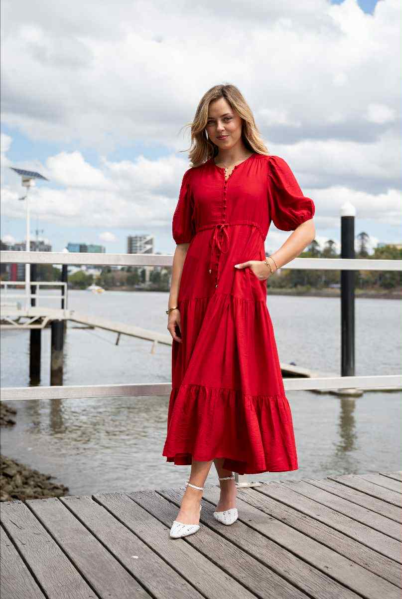 Sally Maxi Dress Red