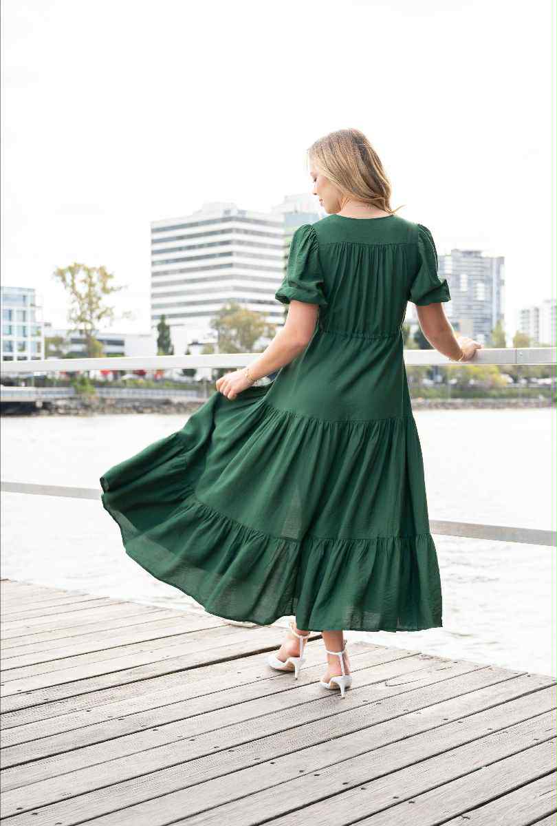 Sally Maxi Dress Green