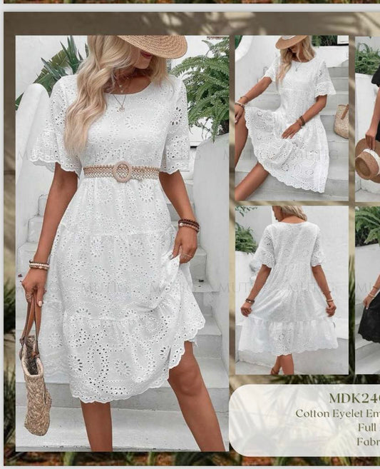 Sally Dress - White