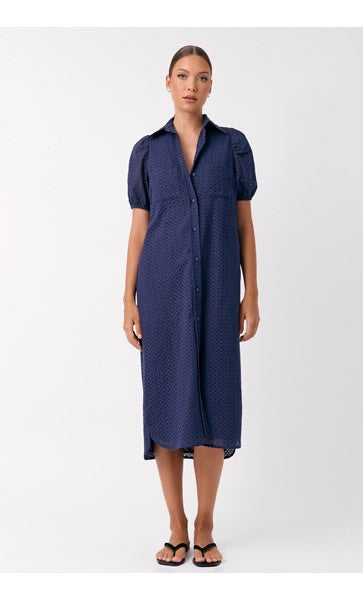 Ari Broderie Anglaise Shirt Dress