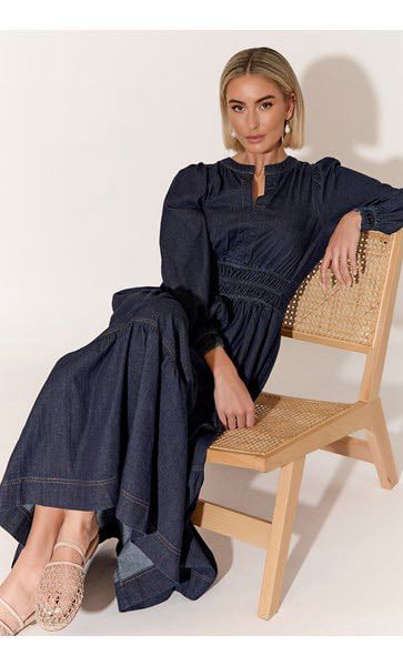 Violette Maxi Denim Dress
