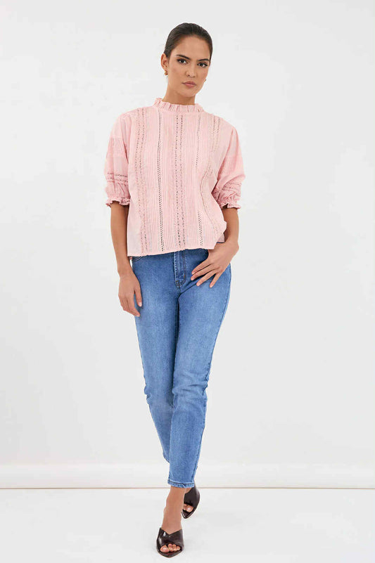 Bamboo Boho Top-Peach