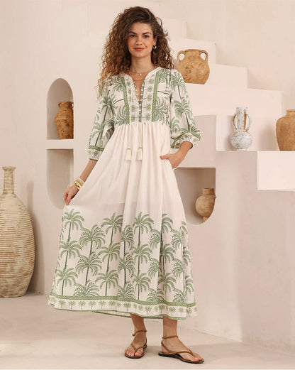 Palms Dress-Maxi