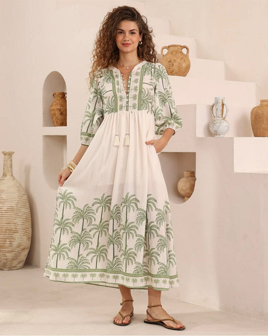 Palms Dress-Maxi