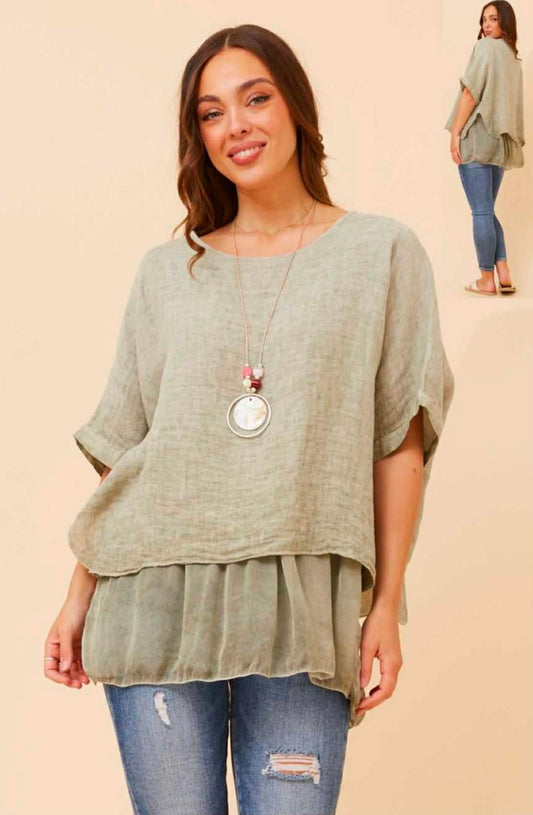 Alice Top- Sage green