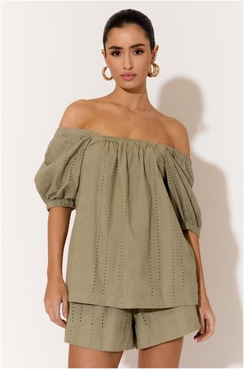 Selene Top - Khaki