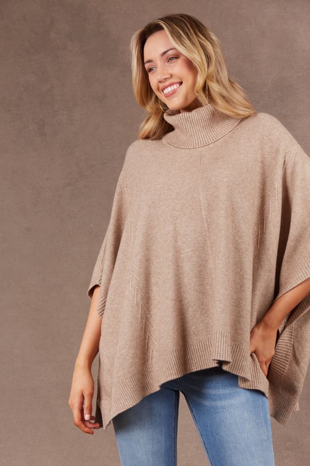 Nawi Poncho - Cream